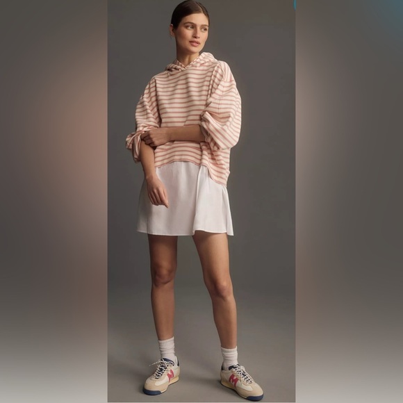 Anthropologie Pilcro Hoodie Shirt Layered Mini Dress - Picture 8 of 17